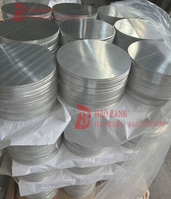 CC DC المواد الخام دائرة الألومنيوم 1050 1060 3003 سبيكة O H18 حجم مخصص قرص الرسم العميق