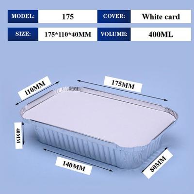صندوق الغداء من ورق الألومنيوم ذو الجودة الغذائية مع 3 خيارات غطاء