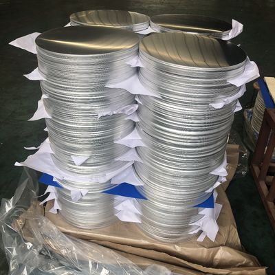 1050 1060 دائرة الألومنيوم CC DC المواد O H12 درجة الحرارة عميقة السحب القرص المقاوم للشقوق للأواني وأواني الطبخ